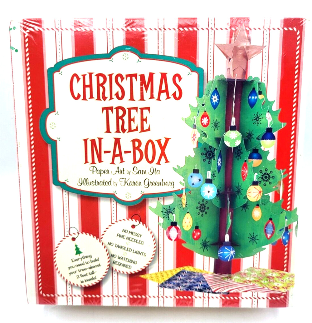 Christmas Tree in a Box Paper Art by Sam Ita Illustrated by Karen Greenberg NEW